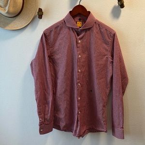 Men’s Trashness slim button down shirt with cutaway neck